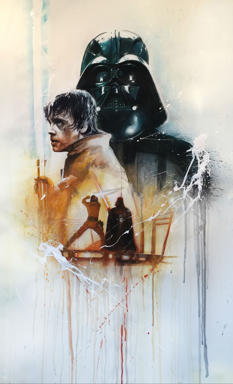 Illustration for article titled These Paintings and Sculptures in the Official Star Wars Art Show Are Insanely Gorgeous